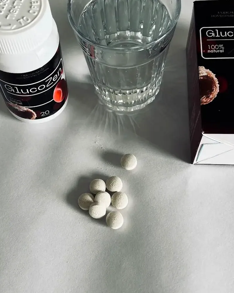 GlucoZen, comprimidos de yacón, asaí, granada, zinc y selenio para la glucosa
